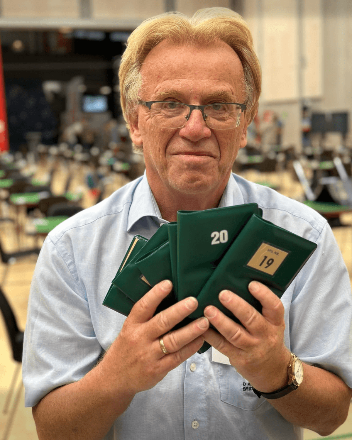 Henrik Kristensen, underviser på begynderholdet i Esbjerg Bridgeklub