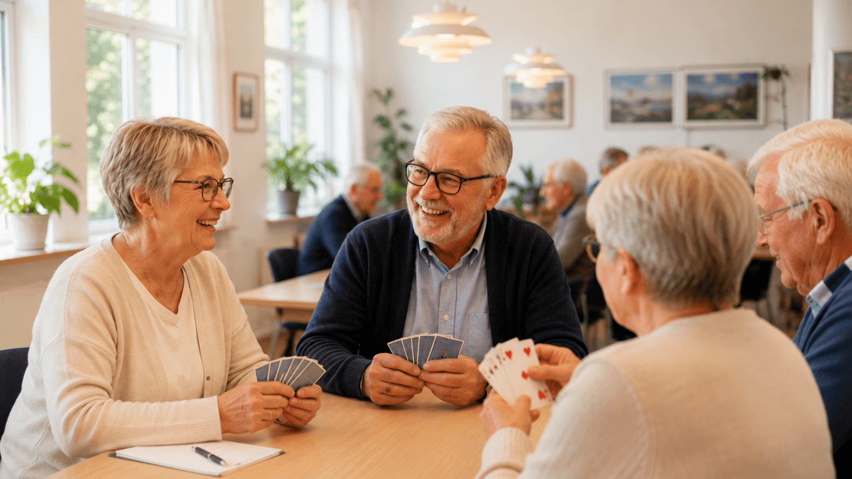 Hyggelig bridgeundervisning i Store Heddinge Bridgeklub