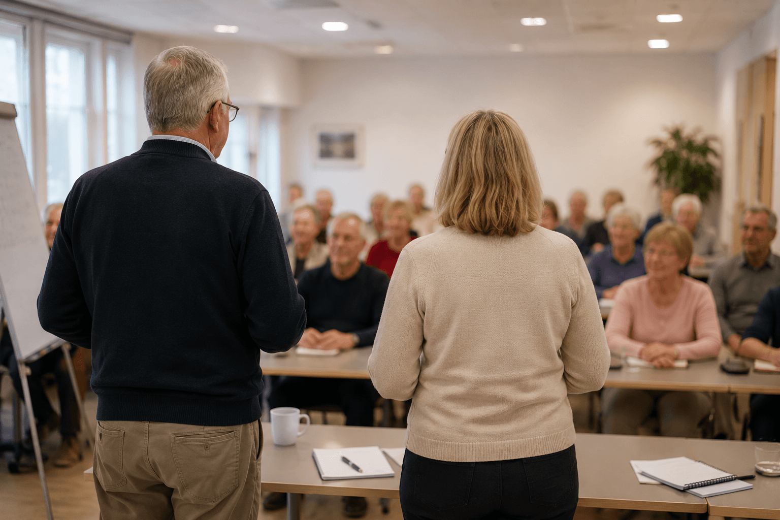 Dorte Henriksen og Peter Larsen, undervisere hos Store Heddinge Bridgeklub