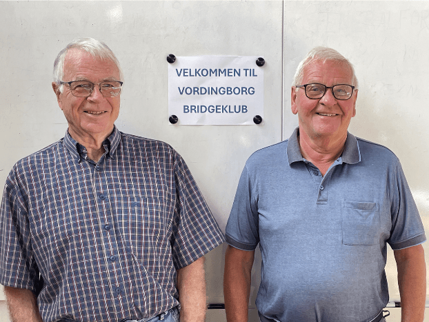 Underviserne Olaf Johansen og Gert Fosgerau fra Vordingborg Bridgeklub